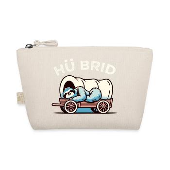 Hü Brid - Lustiges Hybrid Auto - Faultier - Bio-Täschchen - Natur - Vorne