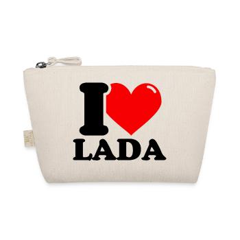 I love lada First name - Organic Pouch - nature - Front