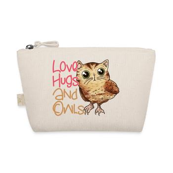 Amour, câlins et hiboux oiseau nocturne oiseau nocturne - Trousse biologique - nature - Devant