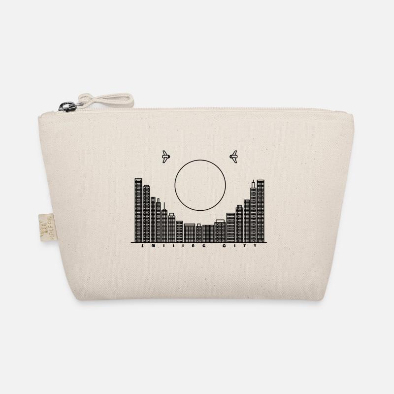 Smiling City - black version Organic Pouch