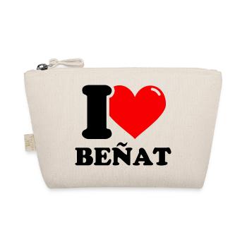 I love beñat First name - Organic Pouch - nature - Front