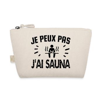 je peux pas j'ai sauna - Trousse biologique - nature - Devant