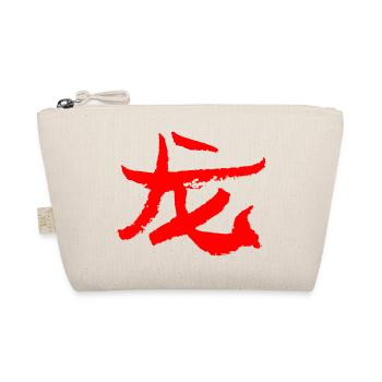 Drache (Lóng) Chinesisch - Bio-Täschchen - Natur - Vorne