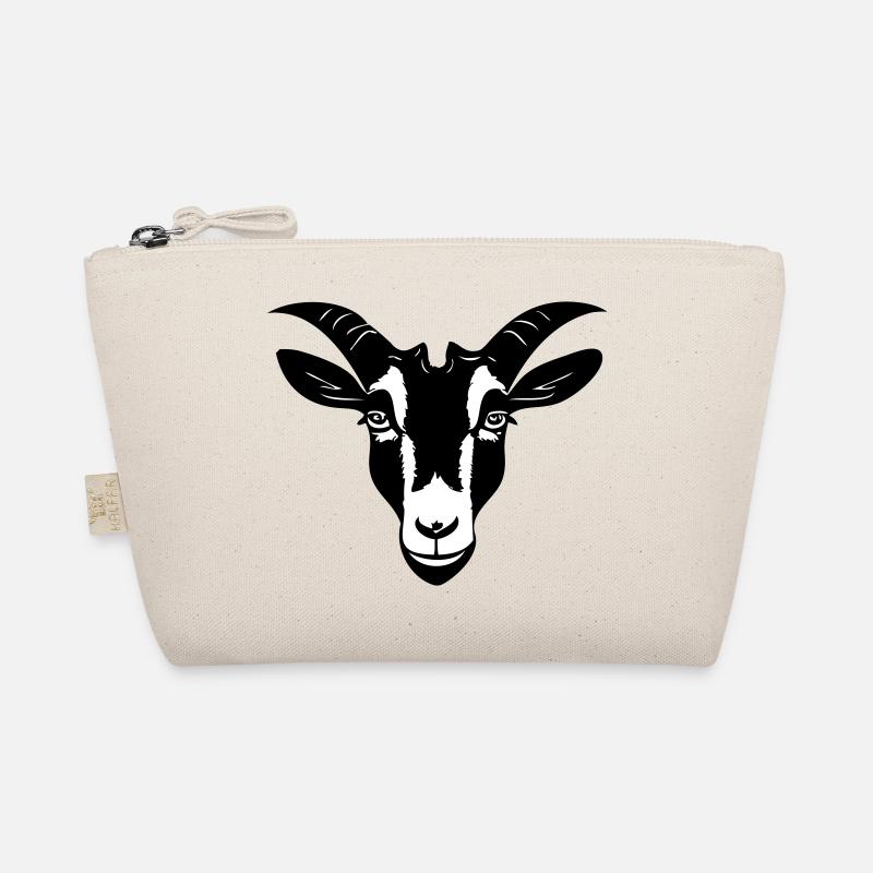 Chèvre dans le Style de dessin animé noir et blanc Trousse biologique