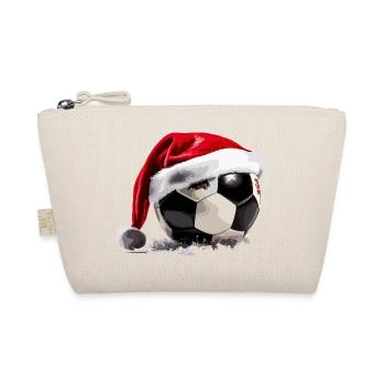 Football Noël Père Noël chapeau boule - Trousse biologique - nature - Devant