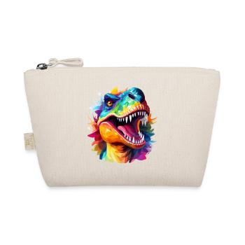 Tyrannosaurus rex Design - Bio-Täschchen - Natur - Vorne