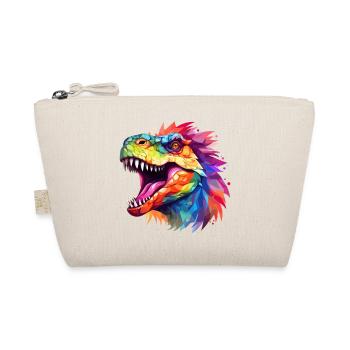 Tyrannosaurus rex Design - Organic Pouch - nature - Front