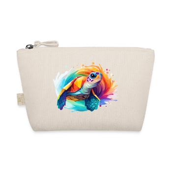 Sea Turtle Design - Organic Pouch - nature - Front