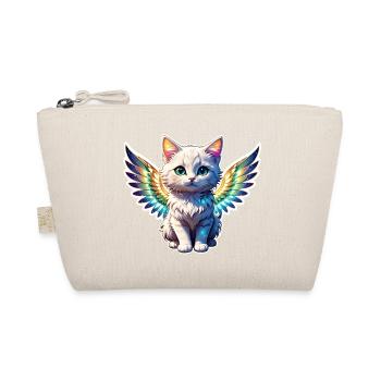 Cat with Wings - Organic Pouch - nature - Front