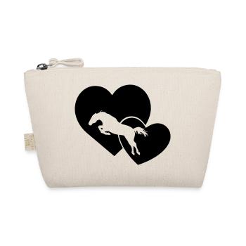 jumping Hearts - Bio-Täschchen - Natur - Vorne