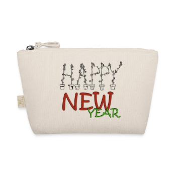 HAPPY new year - Bio-Täschchen - Natur - Vorne