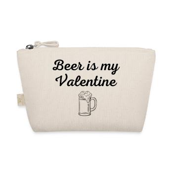 Bier ist mein Valentinstag - Bio-Täschchen - Natur - Vorne