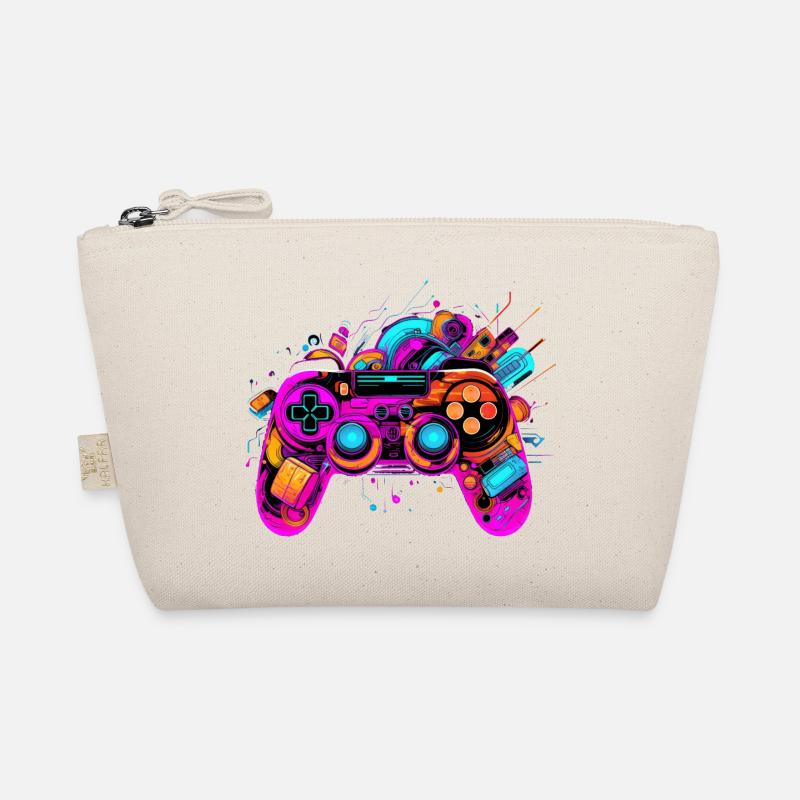 Color Explosion Controller: Gaming Vibes Art Organic Pouch