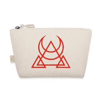 Red Symbol of the Egyptian Pyramids - Organic Pouch - nature - Front