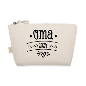 Oma 2024 Geschenk werdende Großmutter - Bio-Täschchen - Natur - Vorne