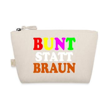 Bunt statt braun - Bio-Täschchen - Natur - Vorne