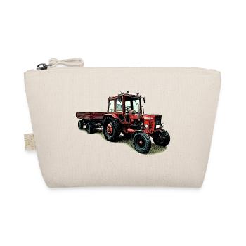 Belarus MTS 80 mit Anhänger - Bio-Täschchen - Natur - Vorne
