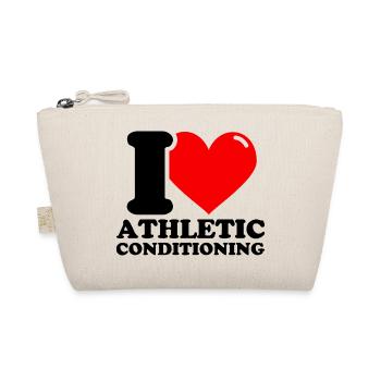 I Love Athletic Conditioning – Fitness Weight - Organic Pouch - nature - Front