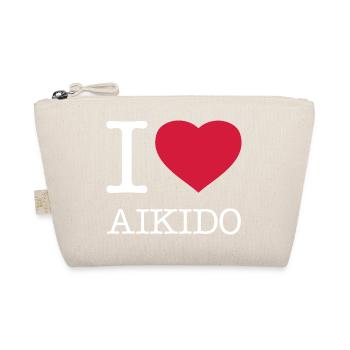I LOVE AIKIDO - Bio-Täschchen - Natur - Vorne