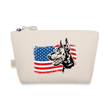 Doberman Amérique Flag Dogs Dobie Wilsigns - Trousse biologique - nature - Devant