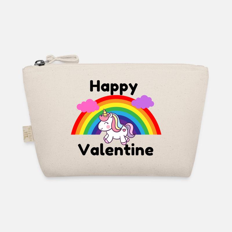 Joyeuse Saint-Valentin, arc en ciel, Licorne Trousse biologique