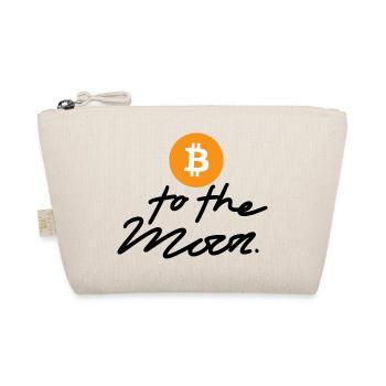 Crypto To The Moon 3 BTC Bitcoin - Organic Pouch - nature - Front
