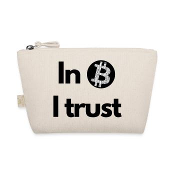 Krypto In Bitcoin we trust BTC - Bio-Täschchen - Natur - Vorne