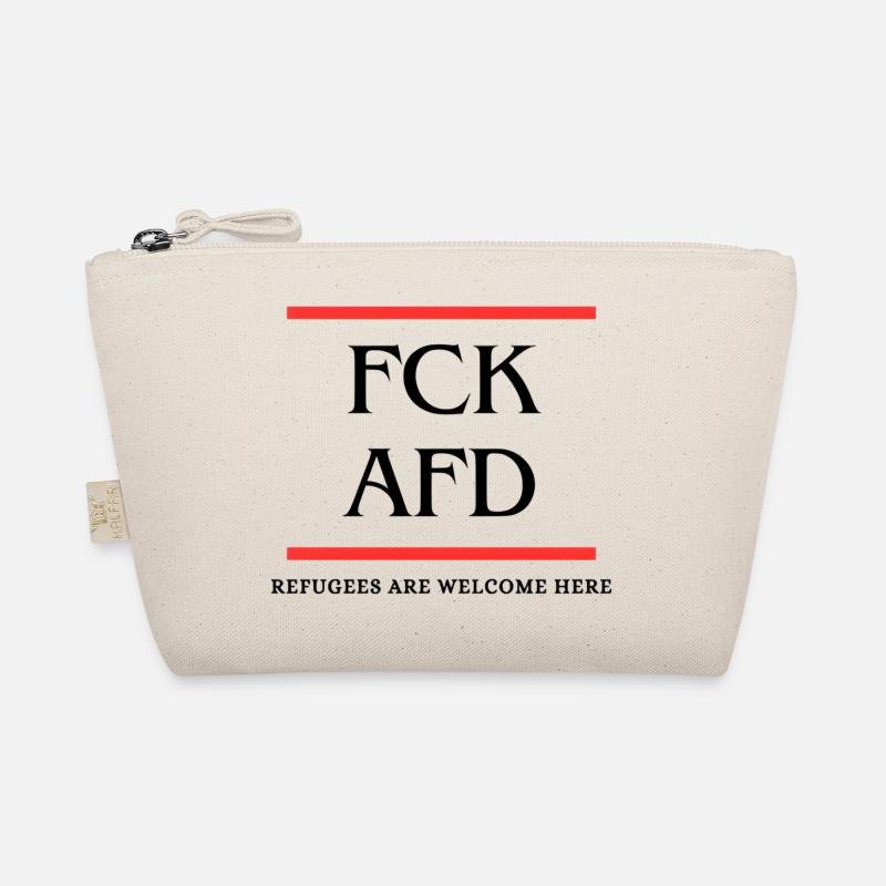 FCK AFD - REFUGEES ARE WELCOME HERE Bio-Täschchen