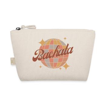 Bachata dance Retro vintage Design mit Diskokugel - Bio-Täschchen - Natur - Vorne