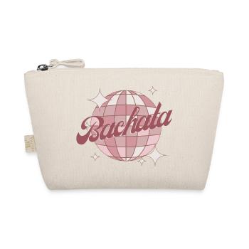 Bachata Tanz Retro Comic Diskokugel rosa - Bio-Täschchen - Natur - Vorne