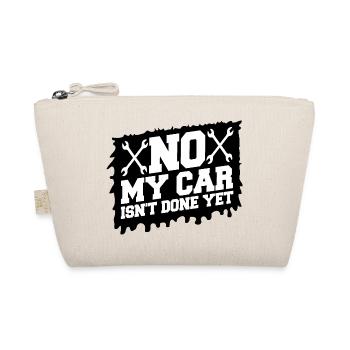 Non Ma voiture n’est pas encore finie Drôle de garagiste mécanicien - Trousse biologique - nature - Devant