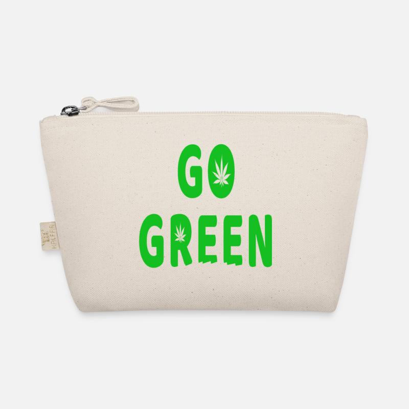 Go Green typo - Bio-Täschchen - Natur