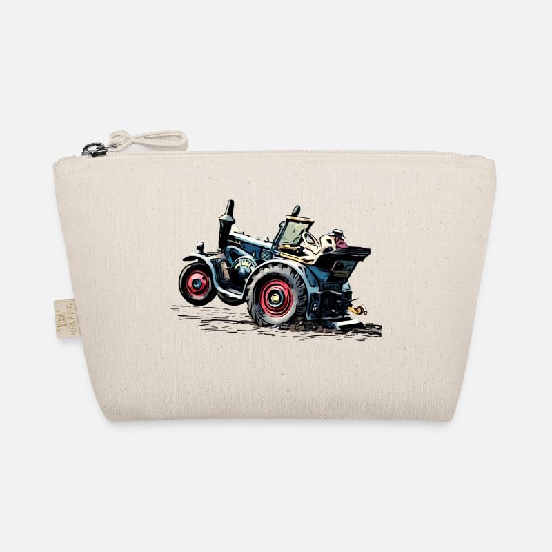 Lanz Traktor Bulldog Power - Bio-Täschchen - Natur