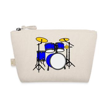 Kit de batterie logo bleu - Trousse biologique - nature - Devant