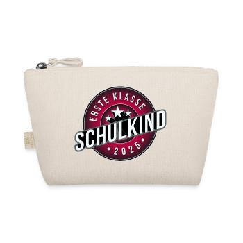 Erste Klasse schulkind 2025 mädchen rosa - Bio-Täschchen - Natur - Vorne