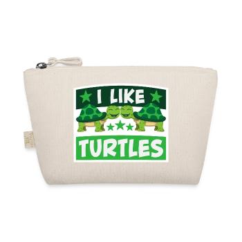 J’aime les tortues mignonne tortue amour amoureux des tortues - Trousse biologique - nature - Devant