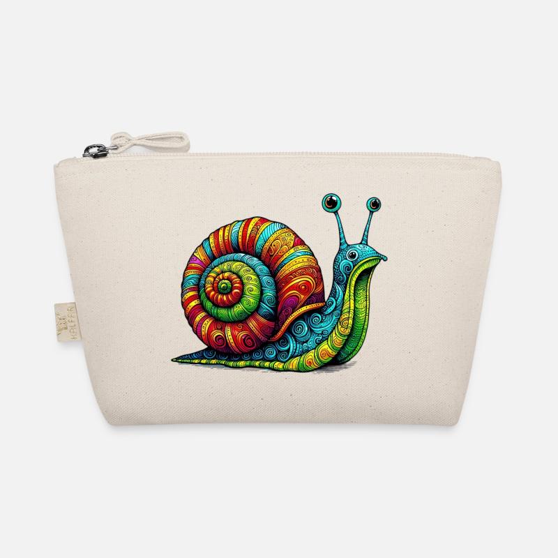 Schnecke - Bio-Täschchen - Natur
