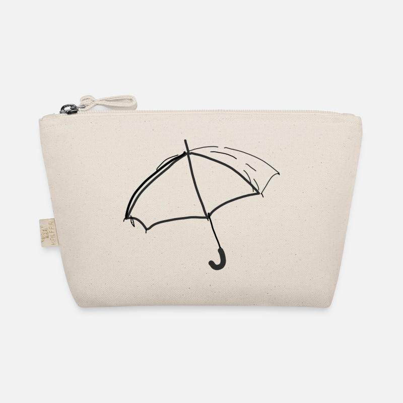Umbrella Sketch Organic Pouch