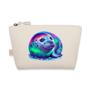 Aurora Borealis Seal - Organic Pouch - nature - Front