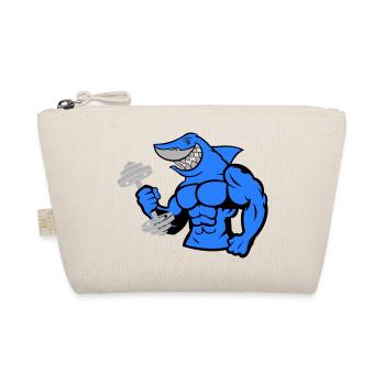 shark hai bodybuilding Hantel 1 - Bio-Täschchen - Natur - Vorne