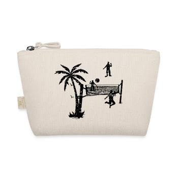 Silhouette de volley-ball vintage - Trousse biologique - nature - Devant