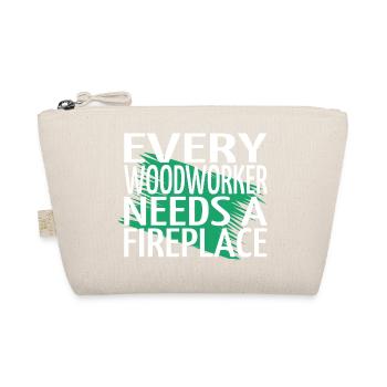 carpenter hoodies and sweatshirts joke cutter - Organic Pouch - nature - Front