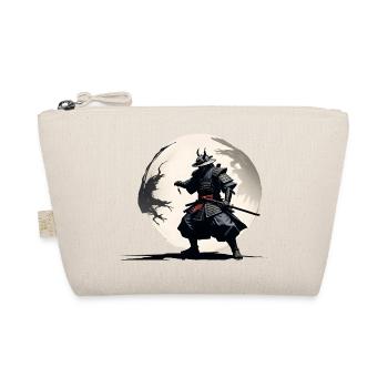Samurai Krieger im Vollmond - Bio-Täschchen - Natur - Vorne