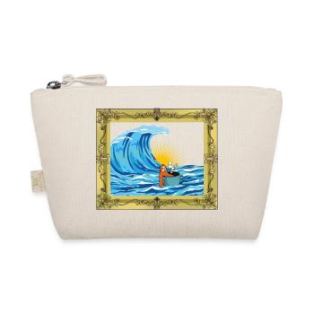Sloth Seafaring Coffee Cup Adventure Travel Sea - Organic Pouch - nature - Front