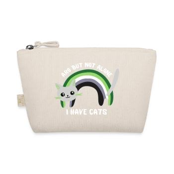 Aromantic but not alone, I have cats - Organic Pouch - nature - Front