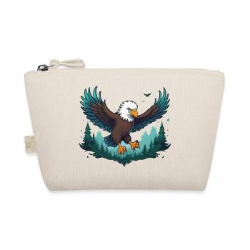 Eagle flies over forest - Organic Pouch - nature - Front