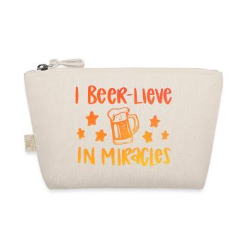 I Beer Lieve In Miracles - Bio-Täschchen - Natur - Vorne