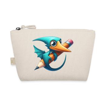 Pterodaktylus Bleistift Kawaii Flugsaurier Dino - Bio-Täschchen - Natur - Vorne