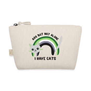 Aro, aber nicht allein. Ich habe Katzen - Bio-Täschchen - Natur - Vorne