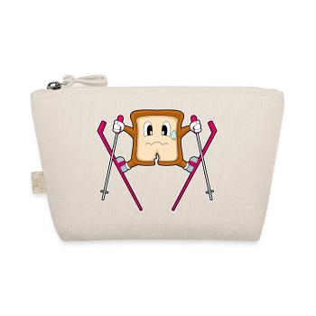 Brot Skispringer Ski Wintersport - Bio-Täschchen - Natur - Vorne